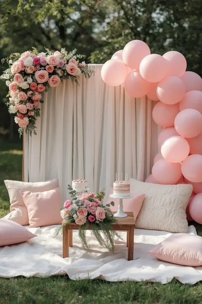 Picnic Theme Birthday Party Setup Ideas