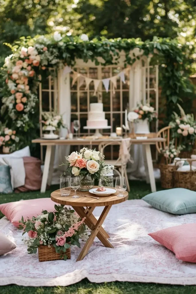 Picnic Theme Birthday Party Setup Ideas