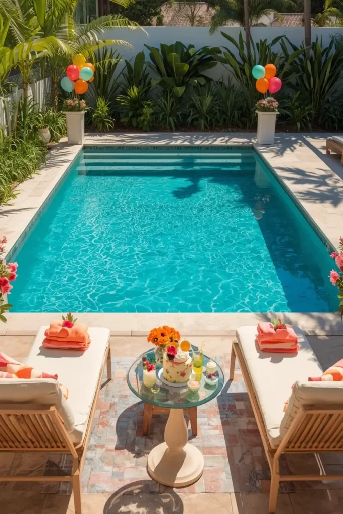 Private Pool Birthday Party Venue