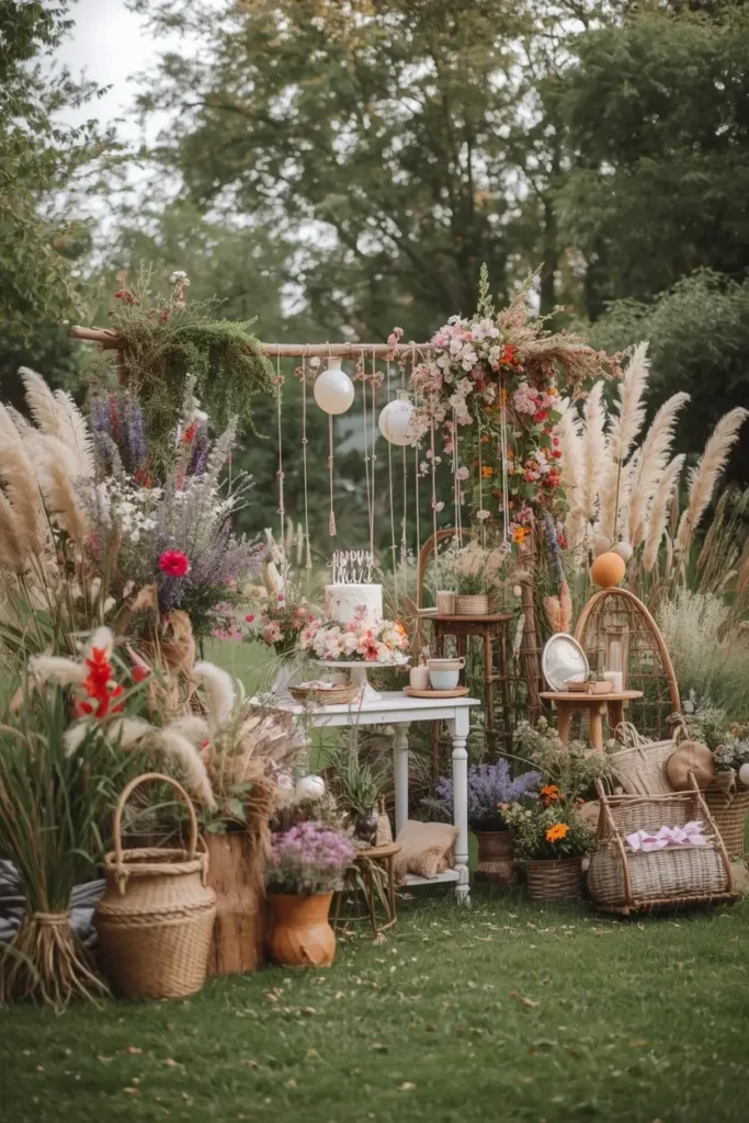 Boho Chic First Birthday Themes for Girls