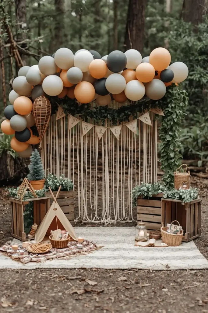Picnic Theme Birthday Party Setup Ideas