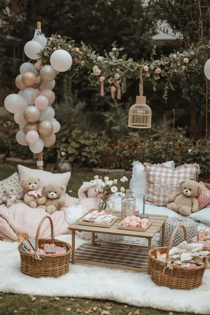 Picnic Theme Birthday Party Setup Ideas