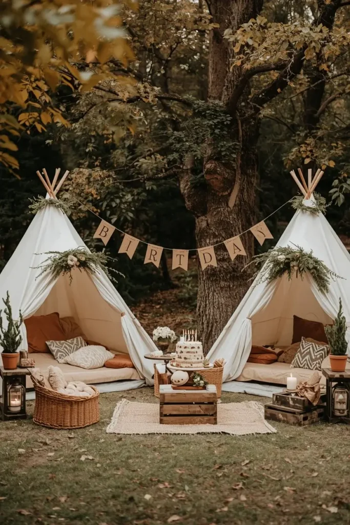 Picnic Theme Birthday Party Setup Ideas