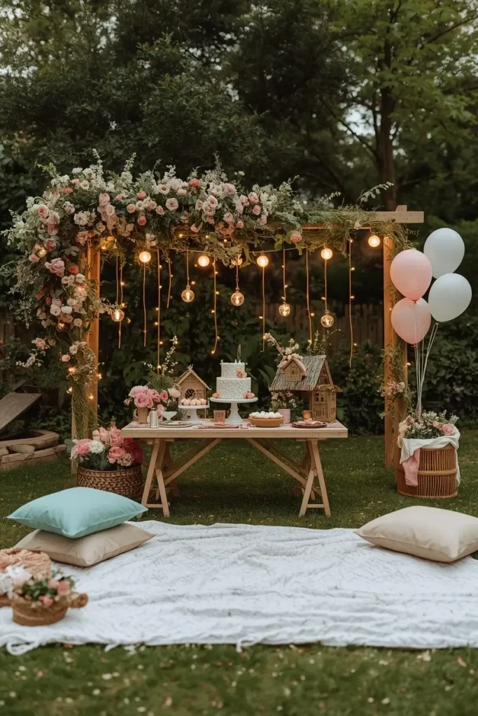 Picnic Theme Birthday Party Setup Ideas