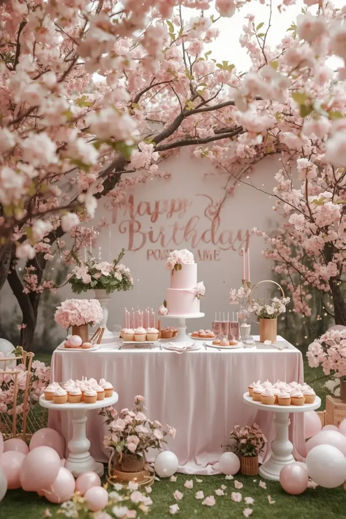 Cherry Blossom Garden Birthday Party