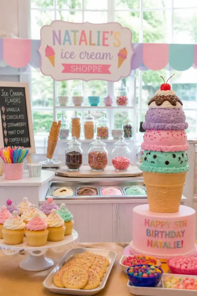 Ice Cream Parlor Birthday Theme
