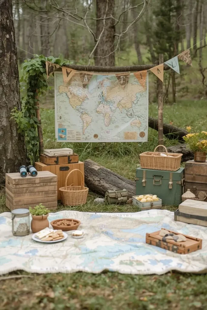 Picnic Theme Birthday Party Setup Ideas