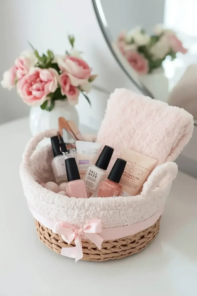 Self-care basket ideas for Mom