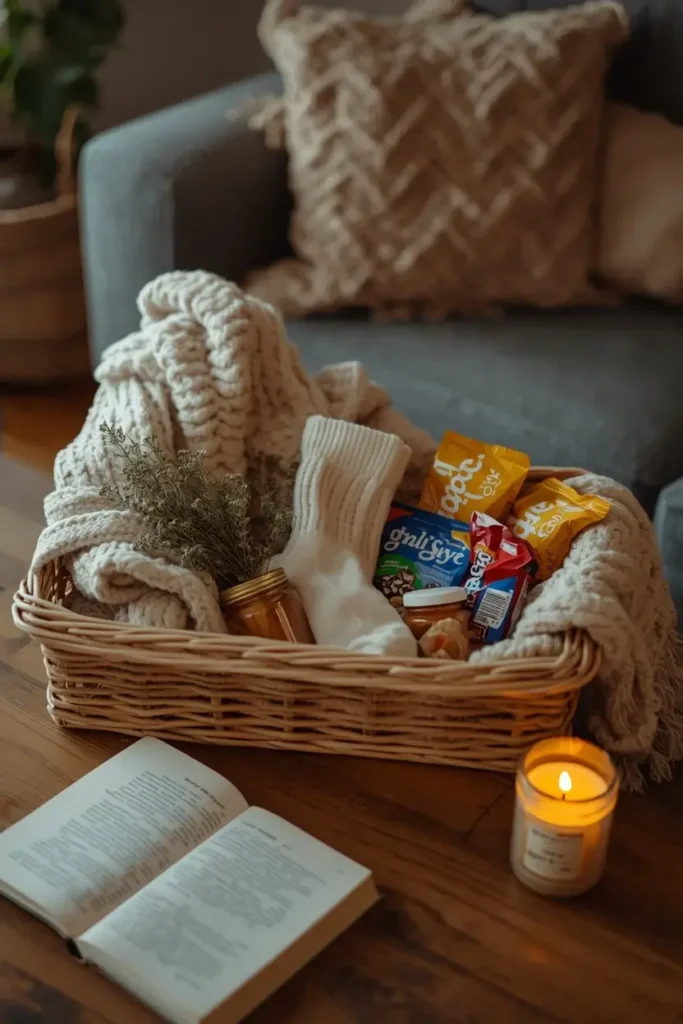 Self-care basket ideas for Mom
