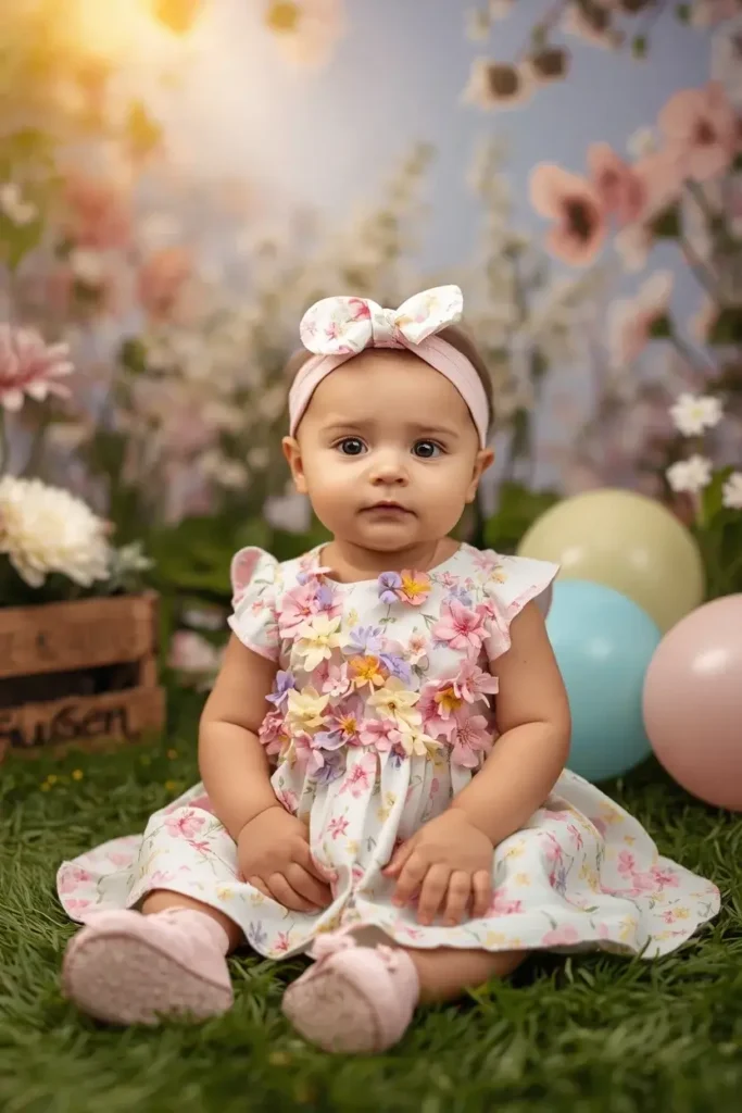 Birthday Photoshoot Outfit Ideas for a Baby Girl