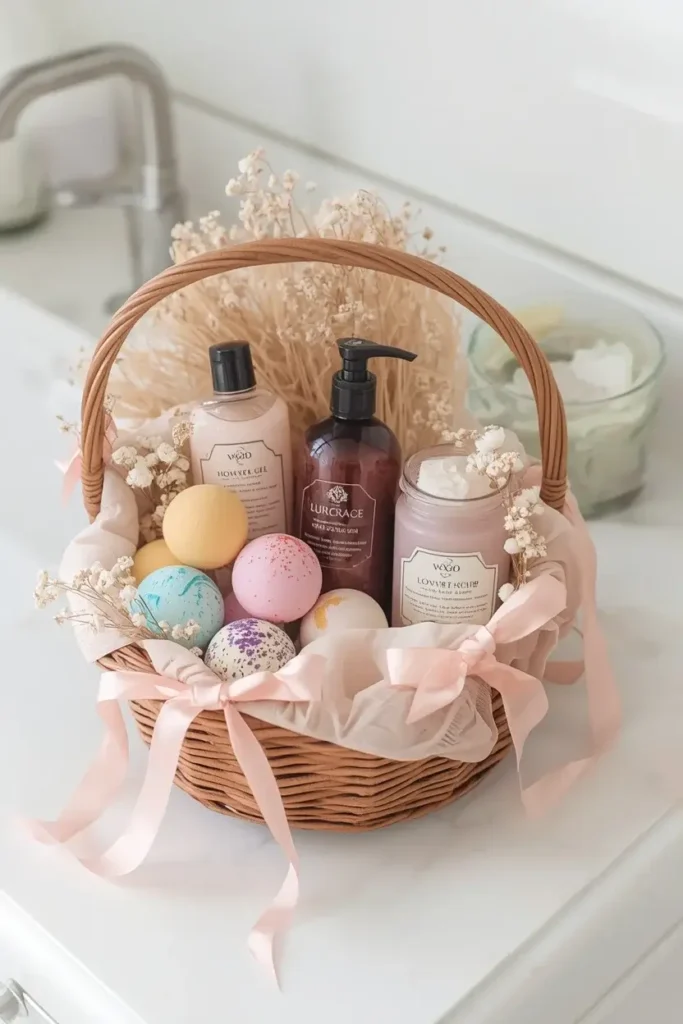 Self-care basket ideas for Mom