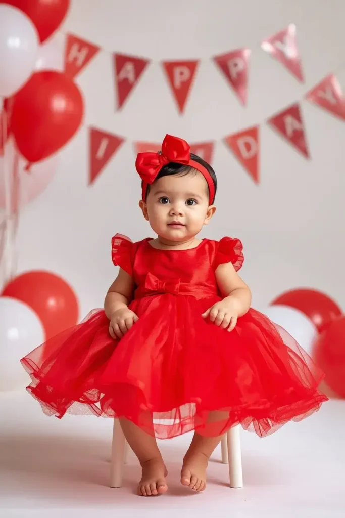 Birthday Photoshoot Outfit Ideas for a Baby Girl