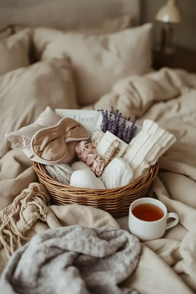 Self-care basket ideas for Mom