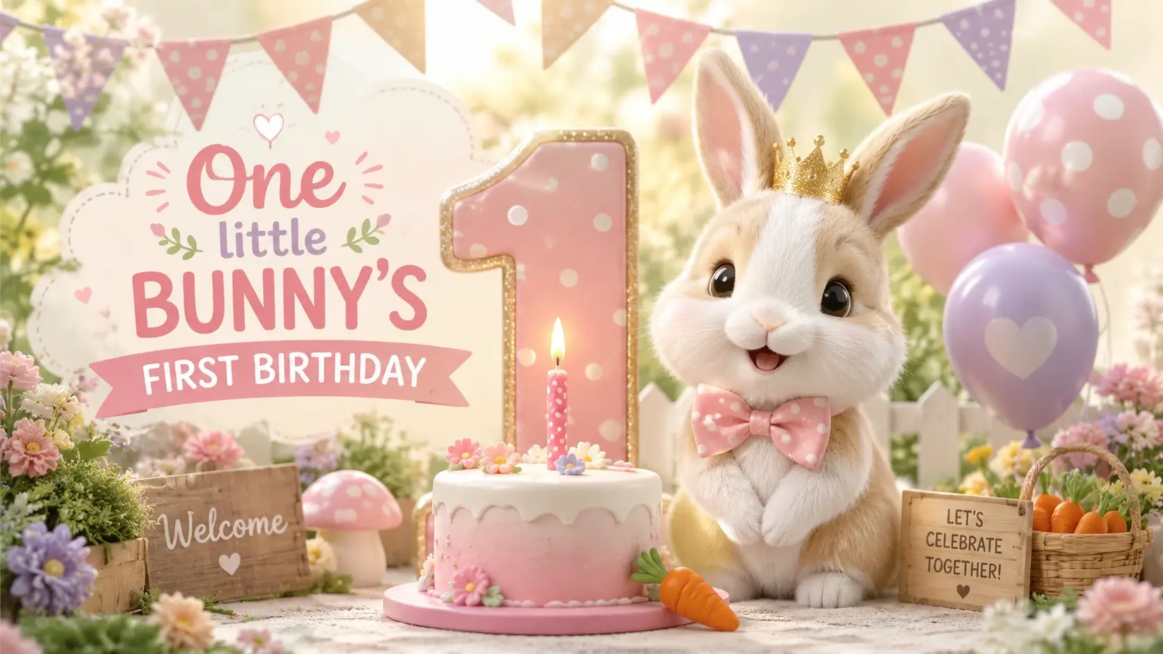 Best One little bunny's first birthday