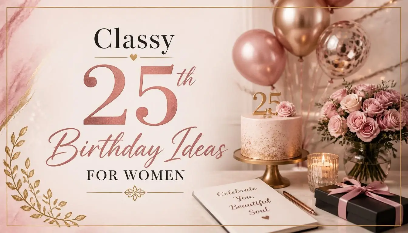 Classy 25th Birthday Ideas for Women