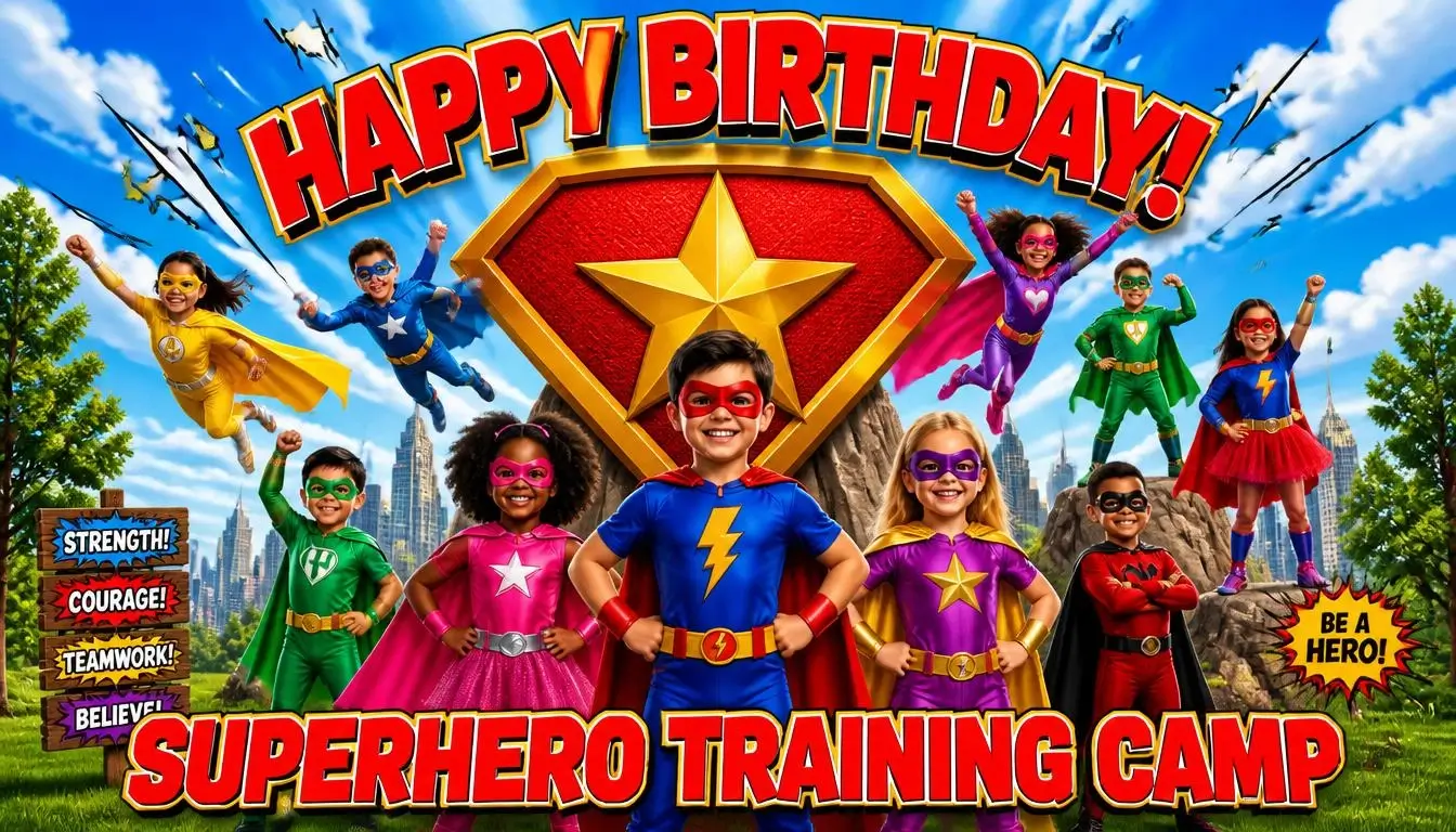 Superhero Training Camp Birthday