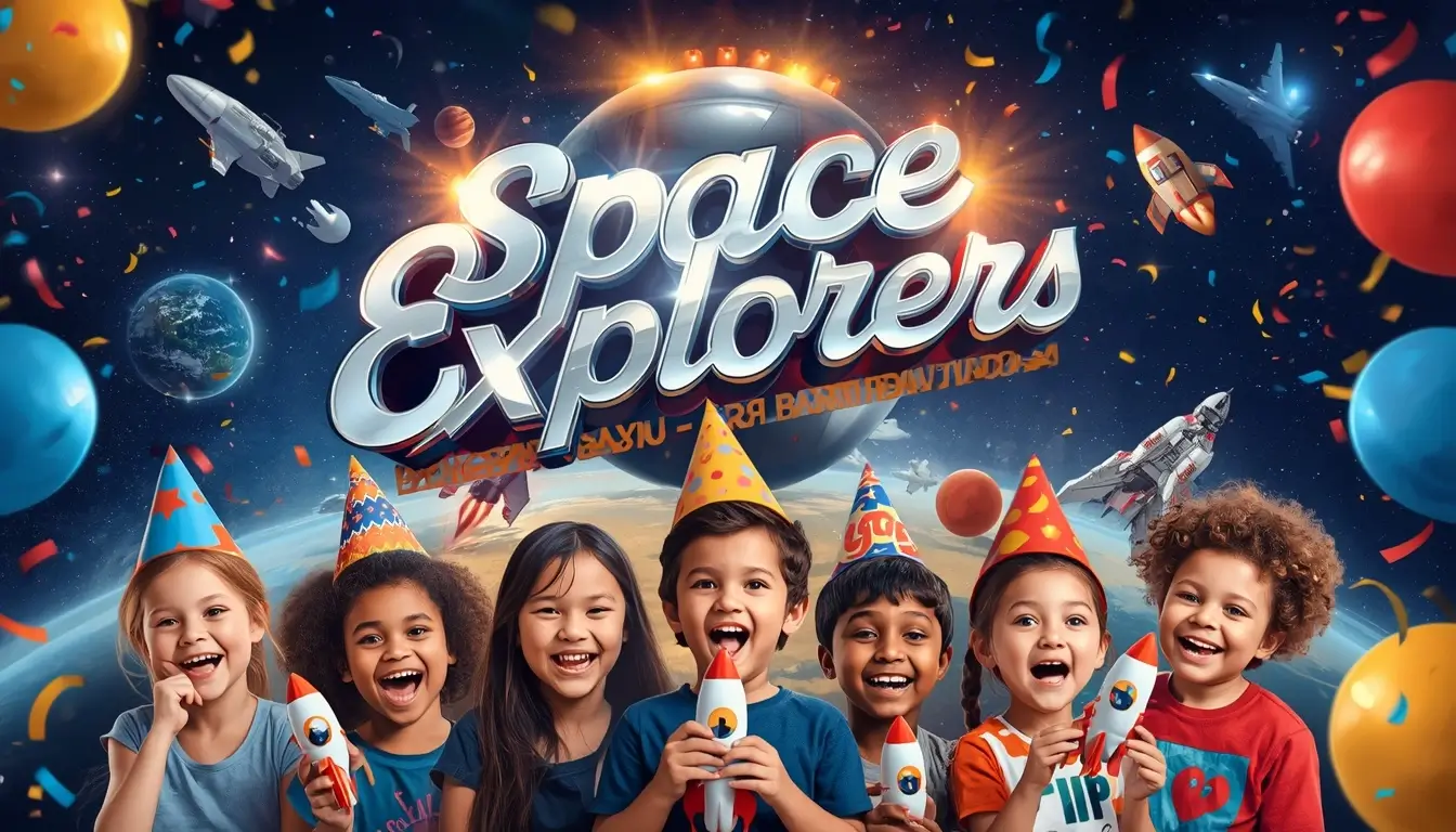 Space Explorer Birthday Theme