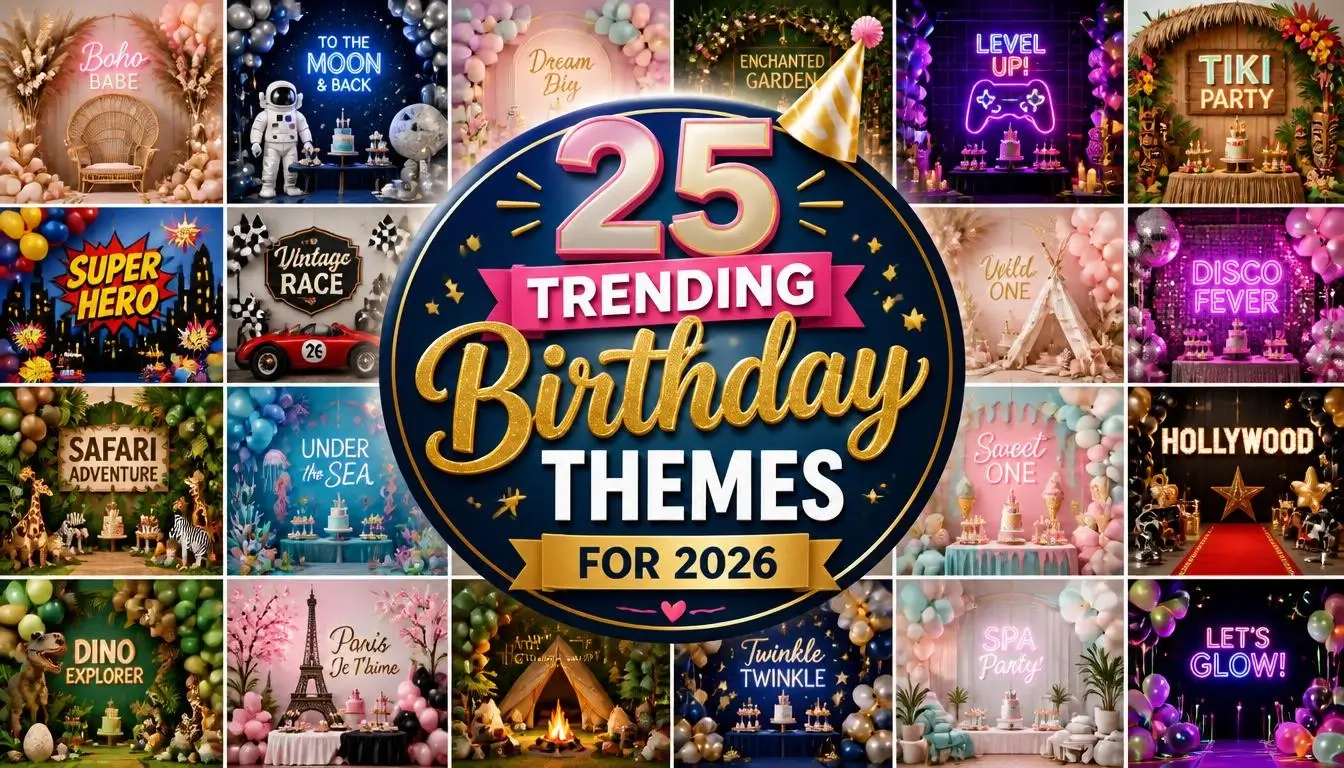 25 Trending Birthday Themes for 2026
