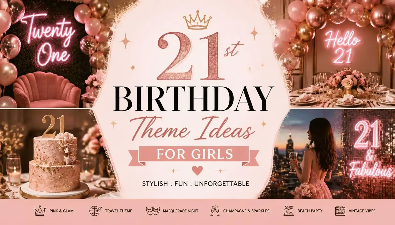 21st Birthday Theme Ideas For Girls