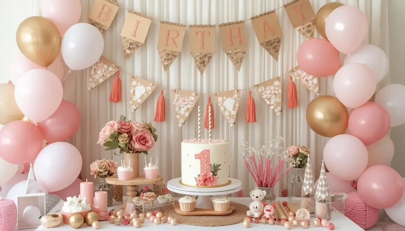 Boho Chic First Birthday Themes for Girls