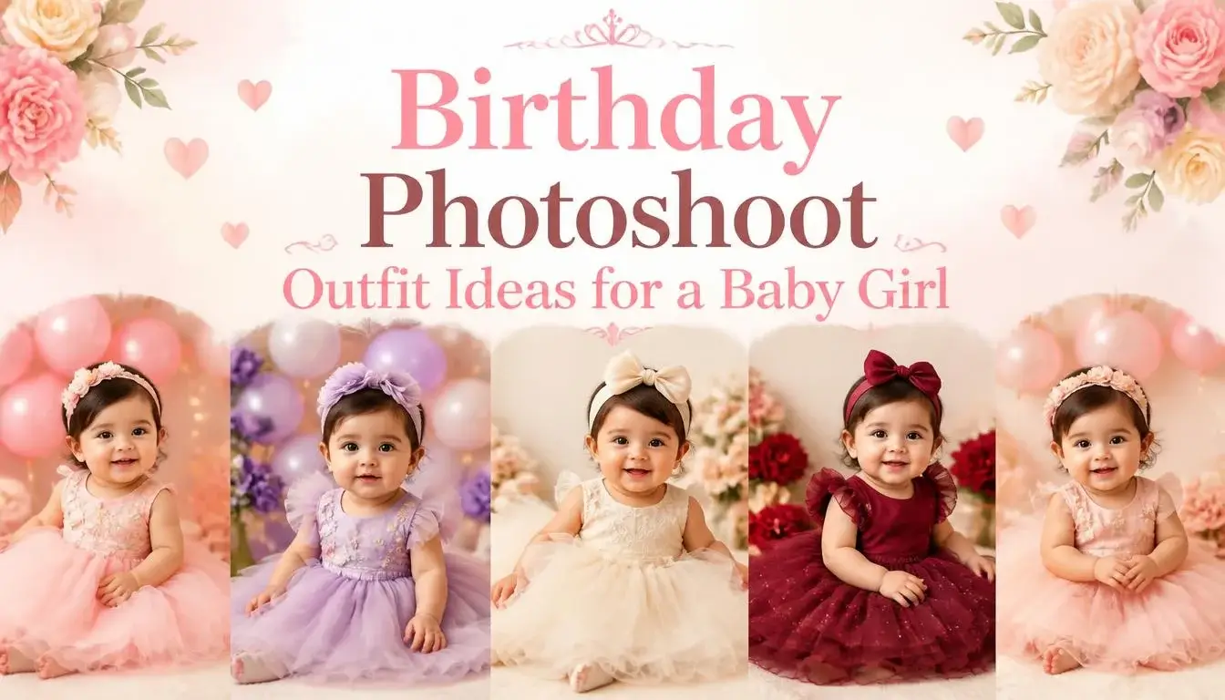 Birthday Photoshoot Outfit Ideas for a Baby Girl